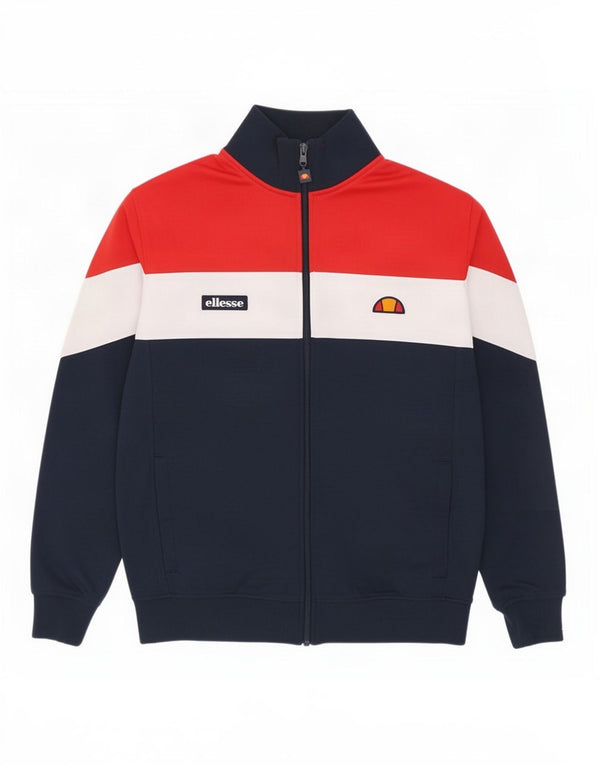 Giacca da ginnastica da uomo Ellesse in cotone color block medio blu navy