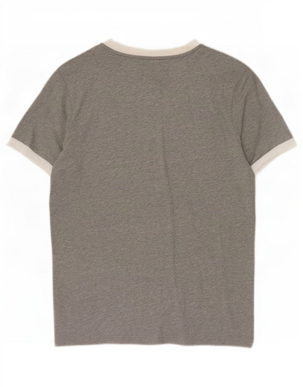 T-shirt grafica da uomo Tommy Hilfiger Top Small in cotone color block grigio