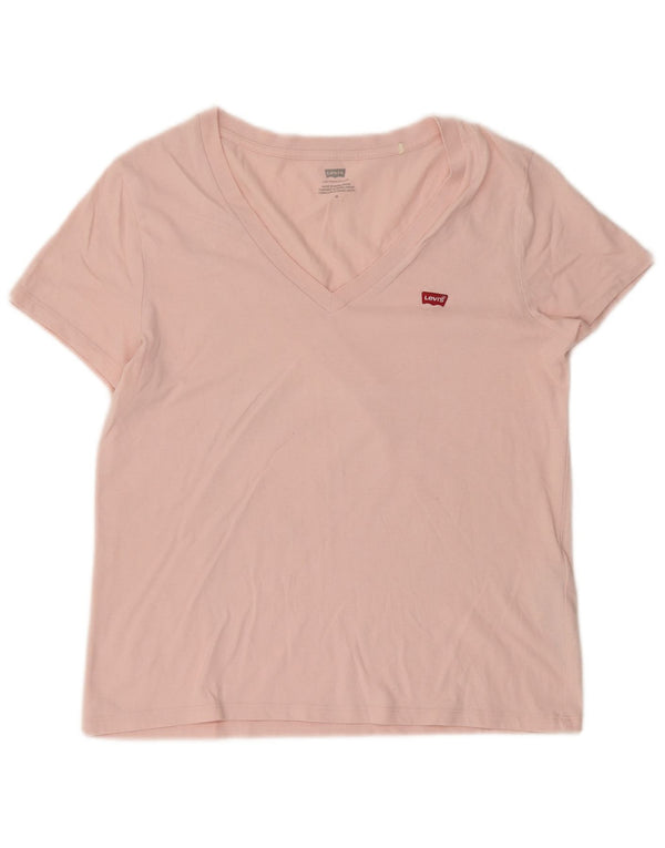 T-shirt da donna Levi's Top UK 14 cotone rosa medio