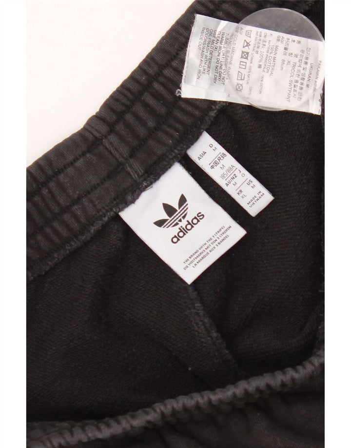 Pantaloni da tuta grafica da uomo Adidas Joggers medio cotone nero