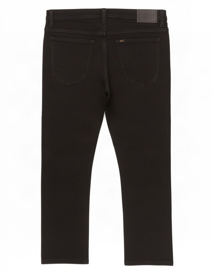 Jeans Lee da donna cropped slim Luke W34 L24 cotone nero
