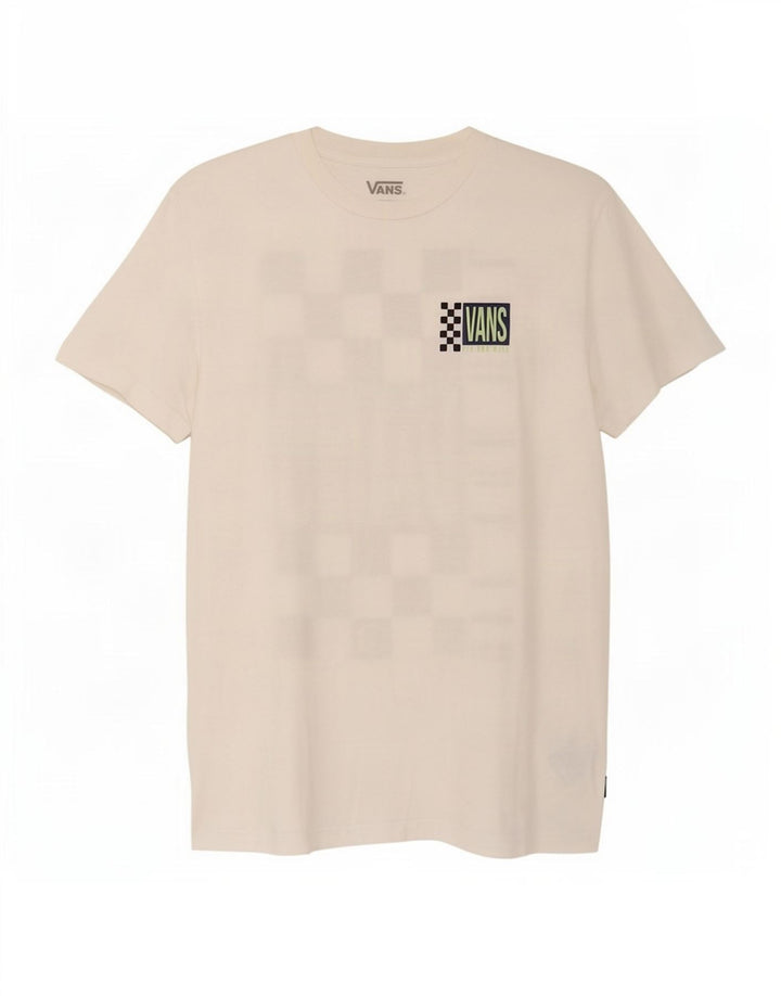 T-shirt grafica da uomo Vans Top piccola in cotone bianco