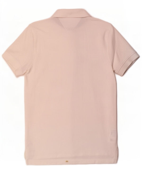 Polo da uomo vestibilità regolare Tommy Hilfiger XS cotone bianco