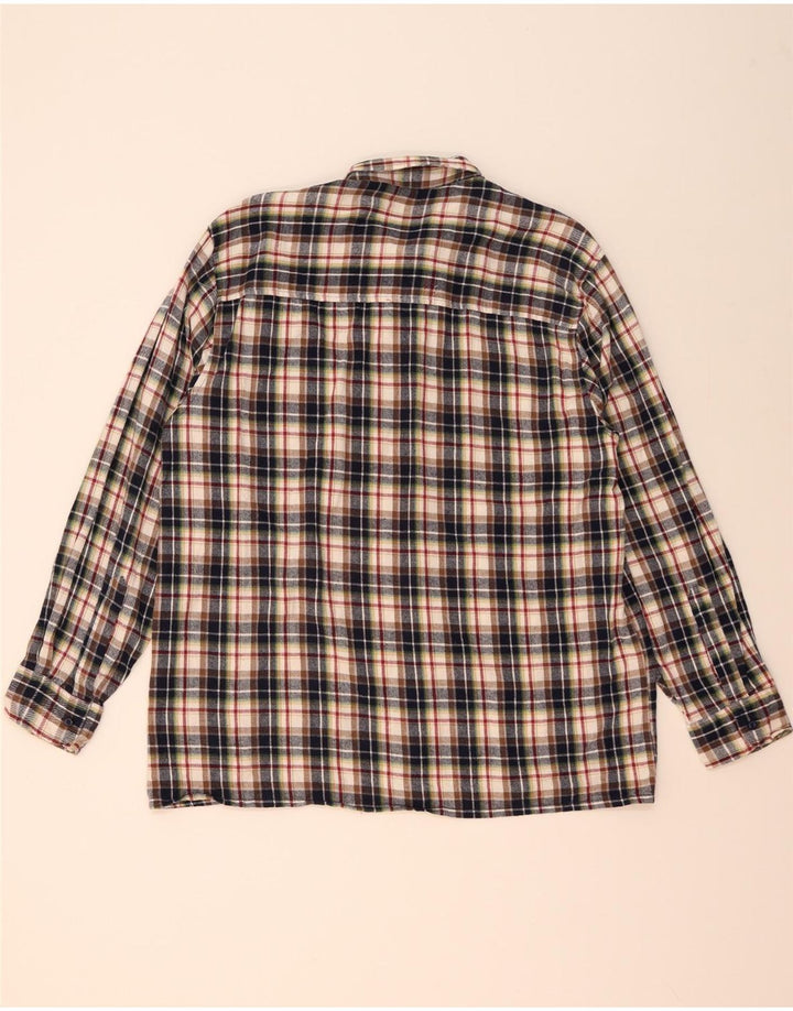 Camicia da uomo Follie taglia 43/44 XL in cotone a quadri multicolore