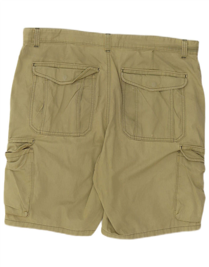 Pantaloncini cargo regolari da uomo Marks & Spencer W38 XL cotone kaki