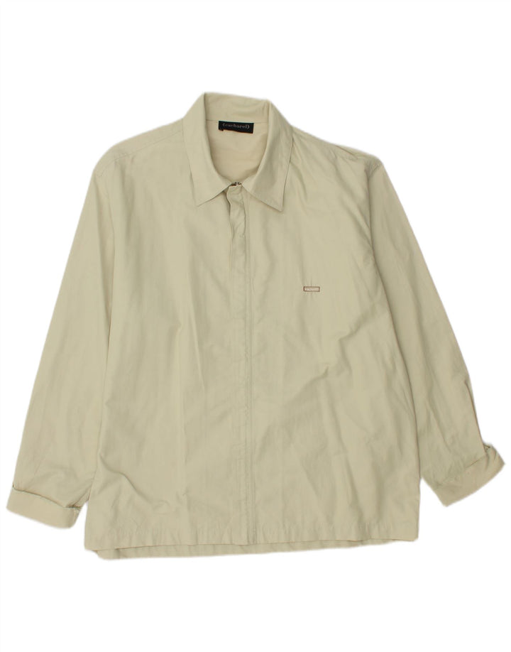 Giubbotto bomber da uomo CACHAREL IT 54 2XL Cotone beige