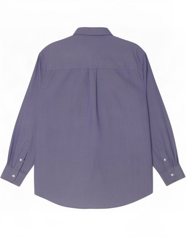 Camicia da uomo Chaps Ralph Lauren taglia 161/2 grande cotone blu