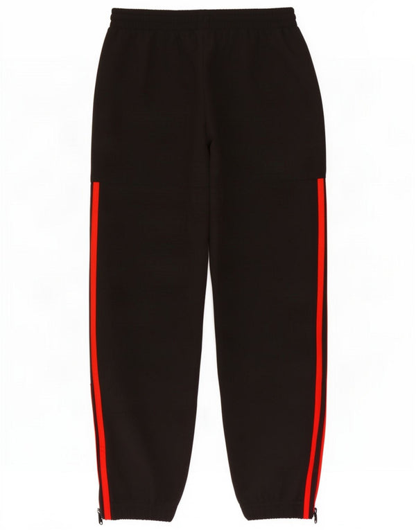 Adidas Boys Tracksuit Trousers Joggers 9-10 Years Black Polyester