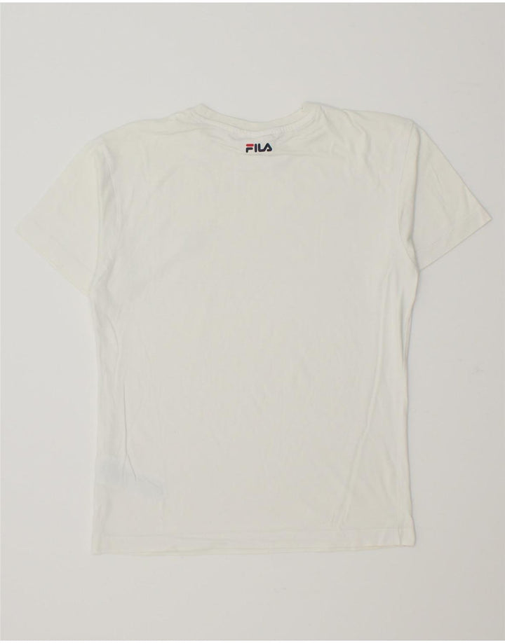 FILA Mens T-Shirt Top XS White Cotton Vintage Fila and Second-Hand Fila from Messina Hembry 