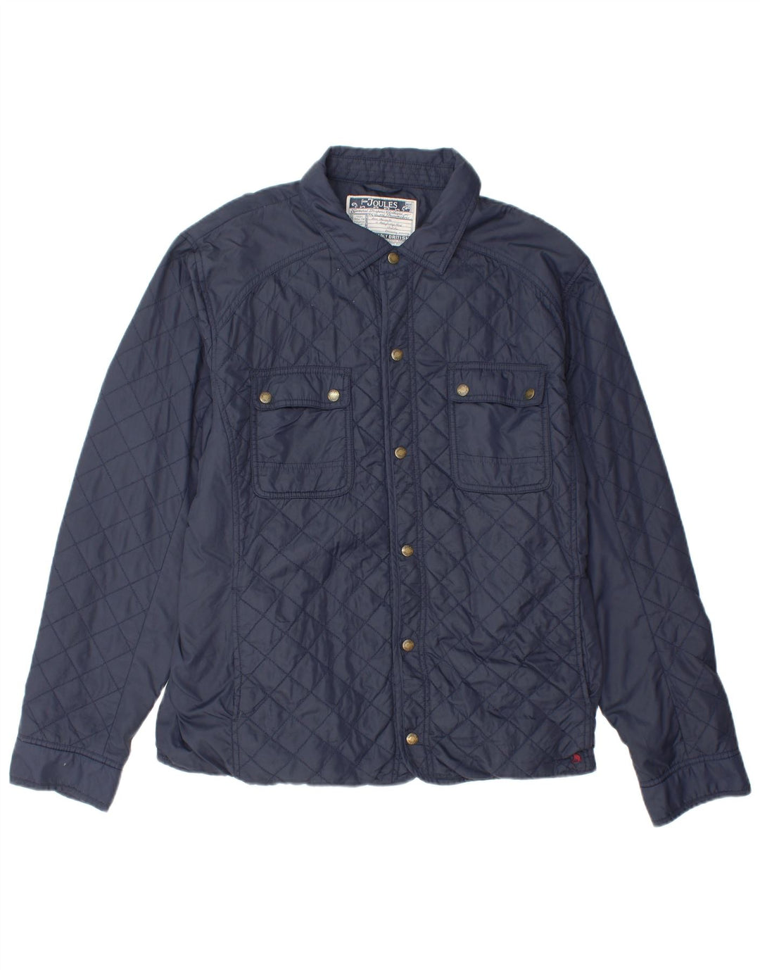 JOULES Giacca trapuntata da uomo UK 40 Large Blu Navy in poliammide