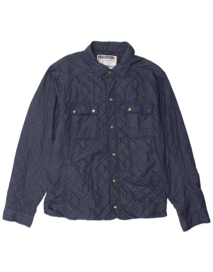 JOULES Giacca trapuntata da uomo UK 40 Large Blu Navy in poliammide