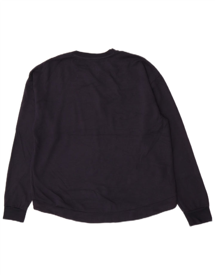 Felpa da donna Ted Baker, taglia 4, grande, in viscosa blu navy