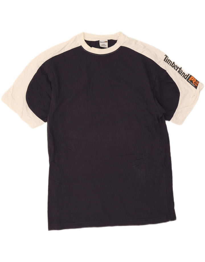 T-shirt grafica da uomo Timberland Top Medium Navy Blue Colourblock Crosta