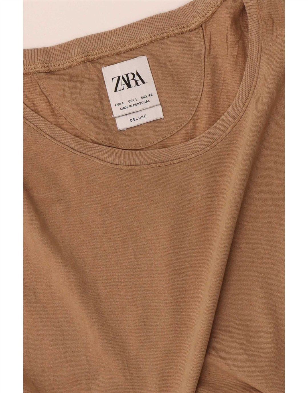T-shirt Zara da uomo grande beige
