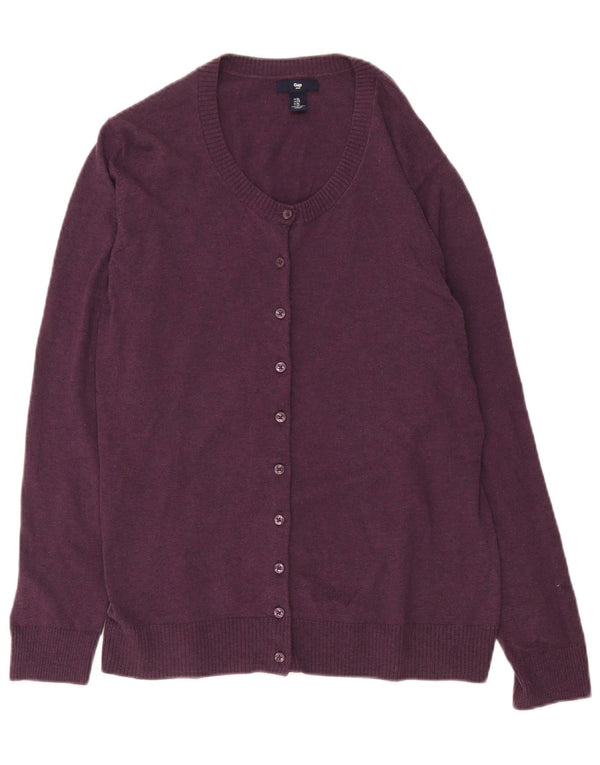 Maglione cardigan da donna Gap UK 18 XL cotone viola