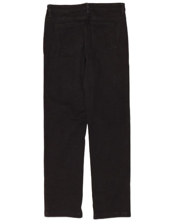 Jeans corti dritti da donna Marks & Spencer UK 12 medio W28 L29 neri