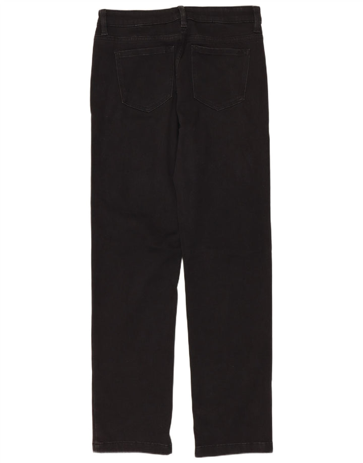 Jeans corti dritti da donna Marks & Spencer UK 12 medio W28 L29 neri