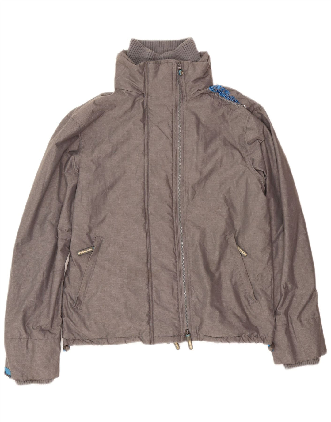 Giacca a vento Sherpa da uomo Superdry Windcheater UK 38 Nylon grigio medio
