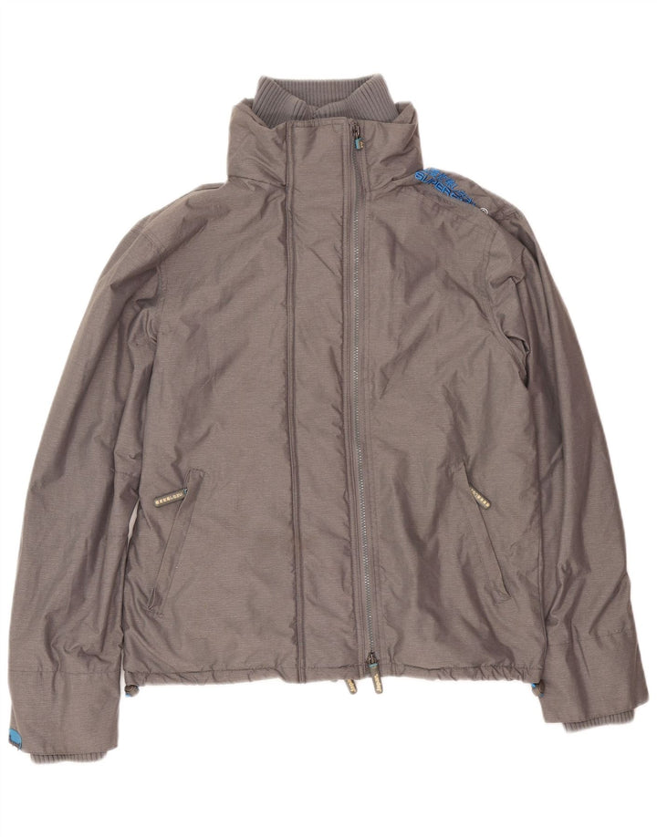 Giacca a vento Sherpa da uomo Superdry Windcheater UK 38 Nylon grigio medio