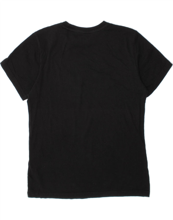 ADIDAS Boys Graphic T-Shirt Top 13-14 Years Black Vintage Adidas and Second-Hand Adidas from Messina Hembry 