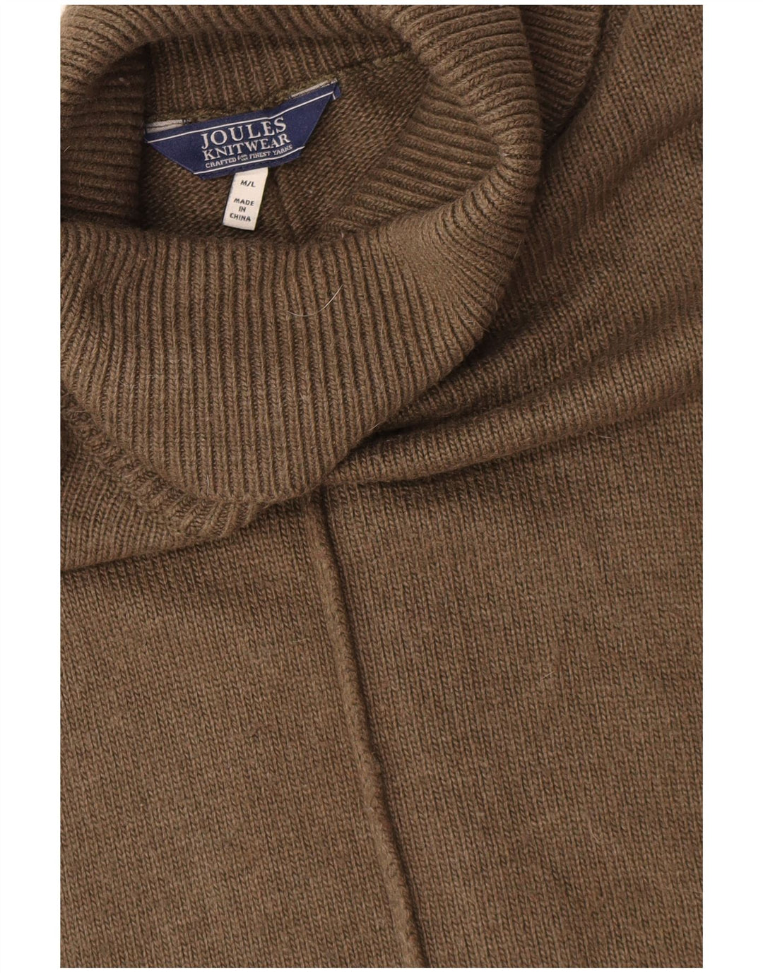 Joules - Maglione poncho oversize con collo alto da donna, UK 14, viscosa kaki media