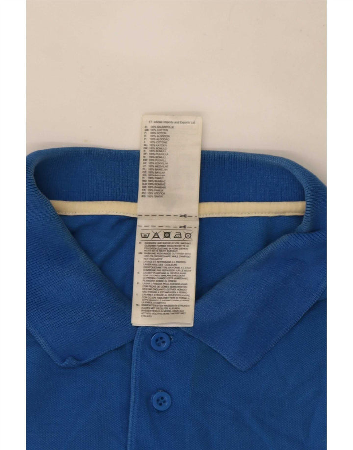 Polo da Uomo Adidas 2XL Blu Cotone