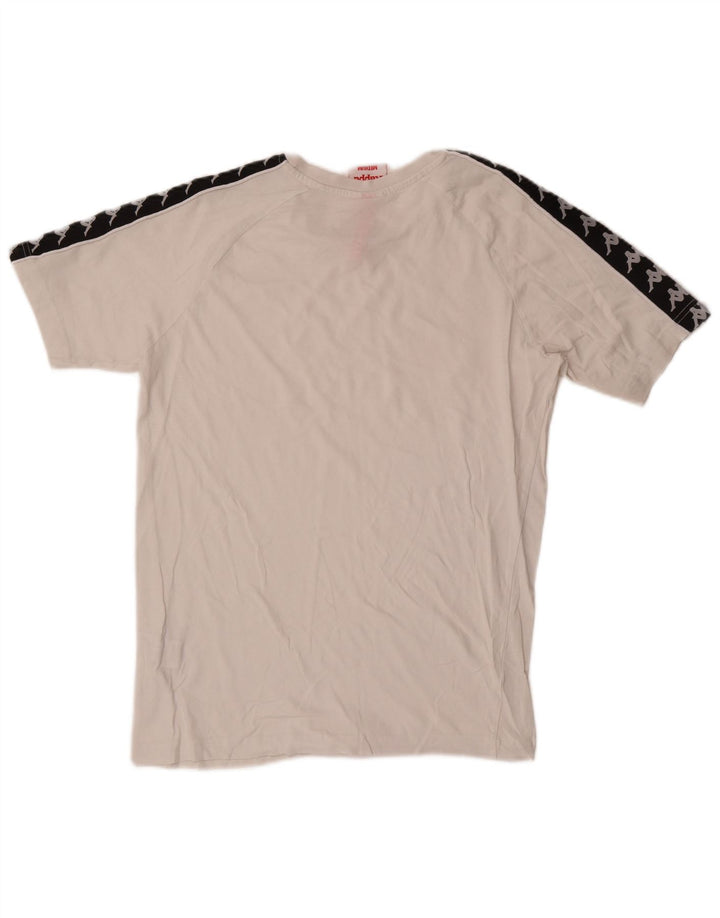 T-shirt grafica da uomo Kappa Top in cotone color block bianco medio