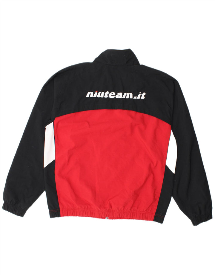 Giacca da ginnastica Nike da uomo con grafica, piccola, rossa, in poliestere color block