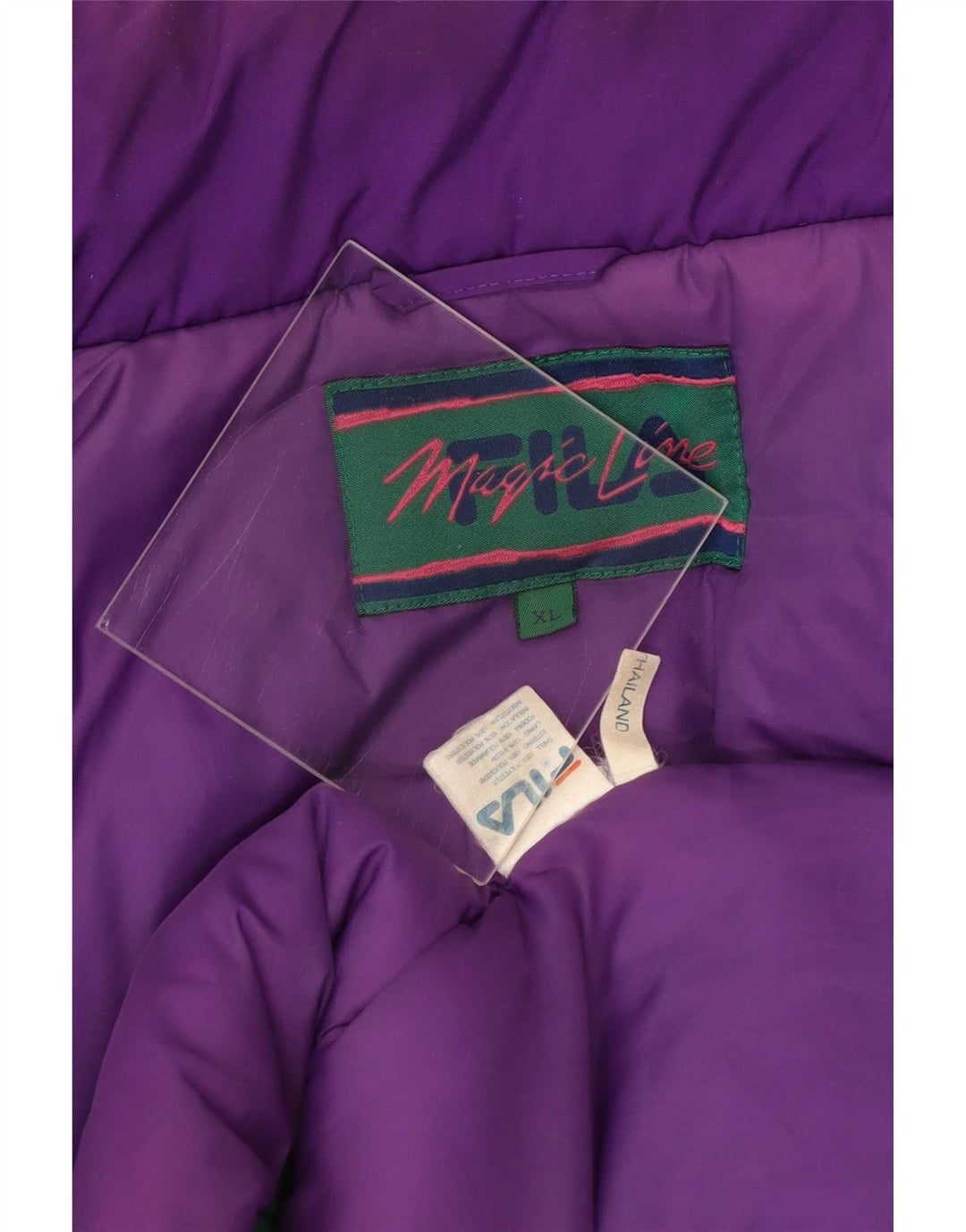 Giacca da sci da uomo Fila UK 42 XL Viola Colourblock Poliestere