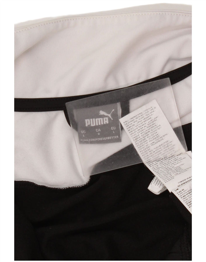 Giacca da tuta da uomo Puma Large nera in poliestere color block