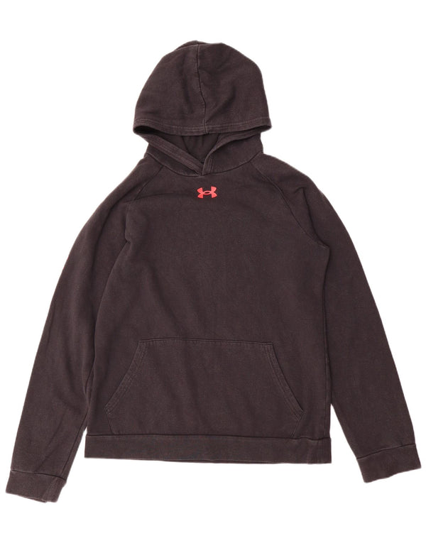 Felpa con cappuccio da ragazzo Under Armour 13-14 anni XL Nera