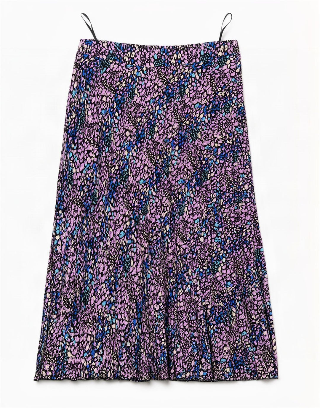 Gonna a trapezio da donna Marks & Spencer UK 14 grande W34 multicolore maculato