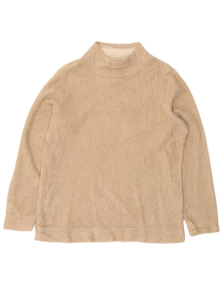 Maglione in pile da donna L.L.Bean UK 14 Acrilico beige medio