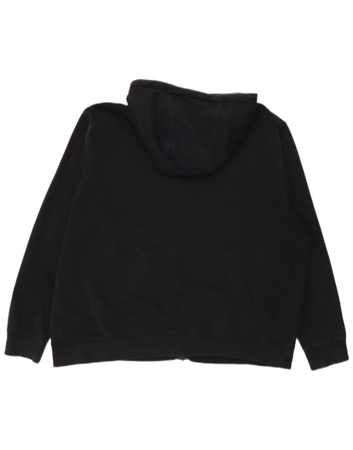 Felpa con cappuccio e zip da uomo Nike 2XL cotone nero
