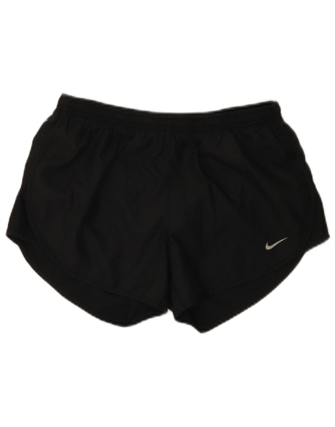Pantaloncini sportivi Nike Dri Fit da donna UK 10 Small Black Chevron Poliestere