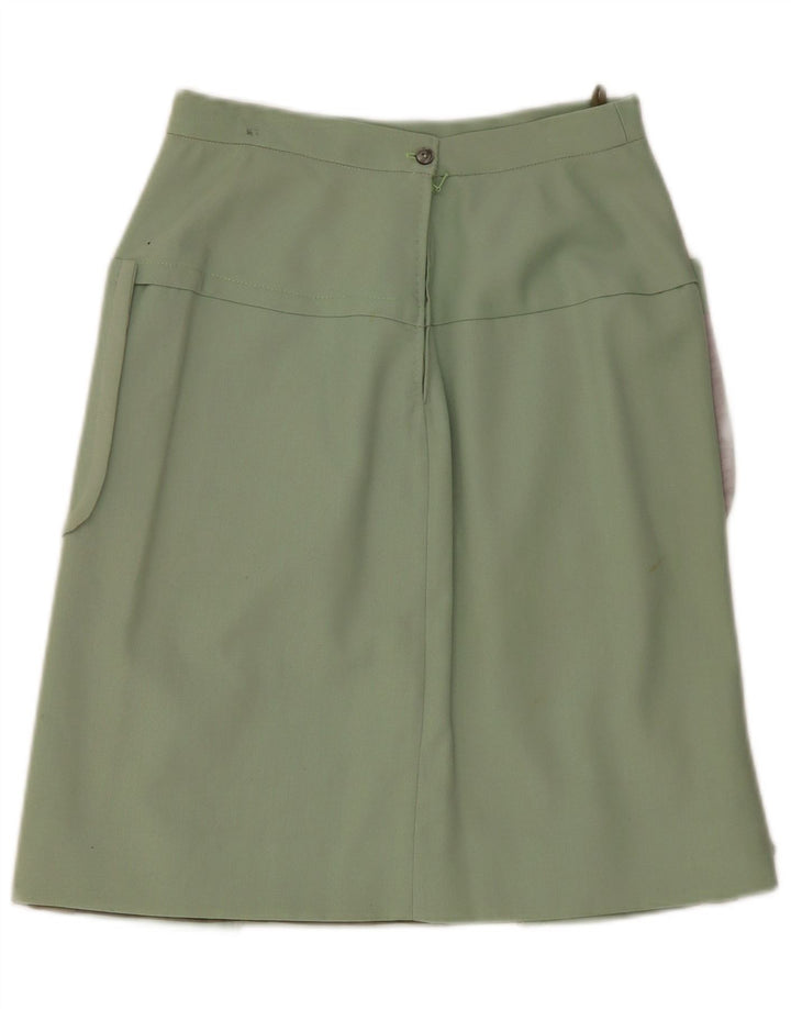 Gonna cargo vintage da donna W30 verde medio
