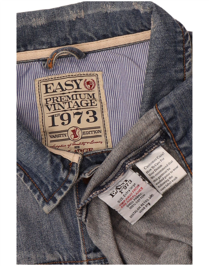 Giacca in denim da uomo Easy UK 40 grande cotone blu