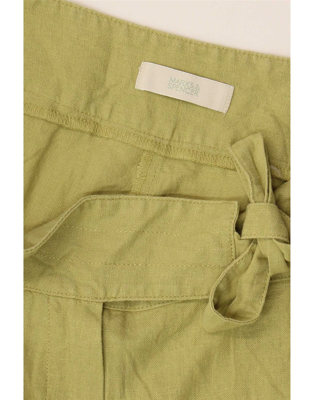 Pantaloni Capri a gamba larga da donna Marks & Spencer W32 L18 Verdi