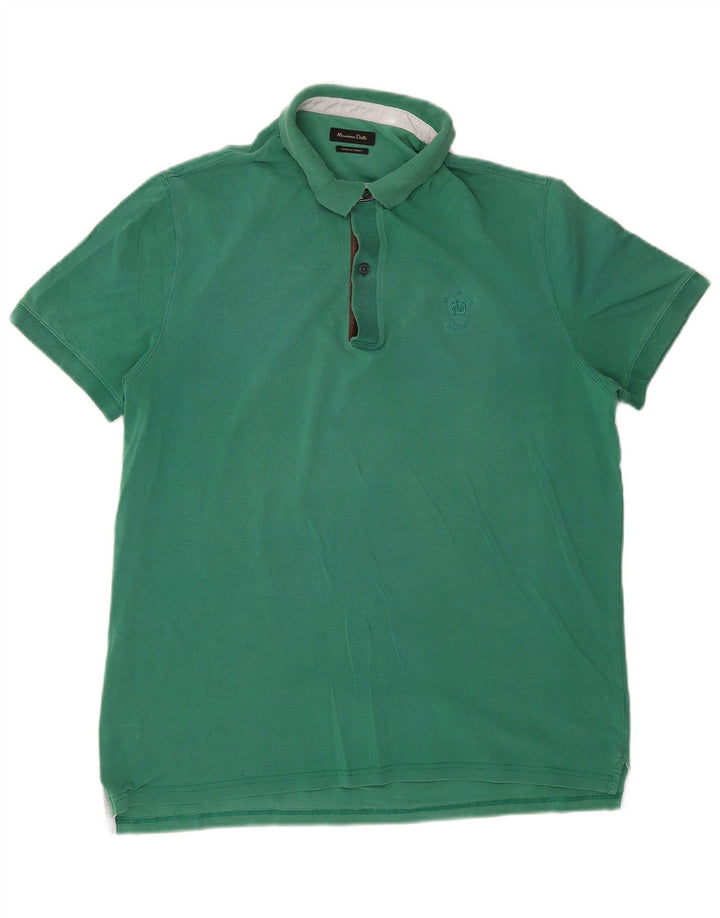 Polo Uomo Massimo Dutti XL Verde Cotone