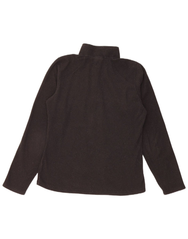 THE NORTH FACE Maglione in pile da donna con collo e zip UK 14 Poliestere nero medio