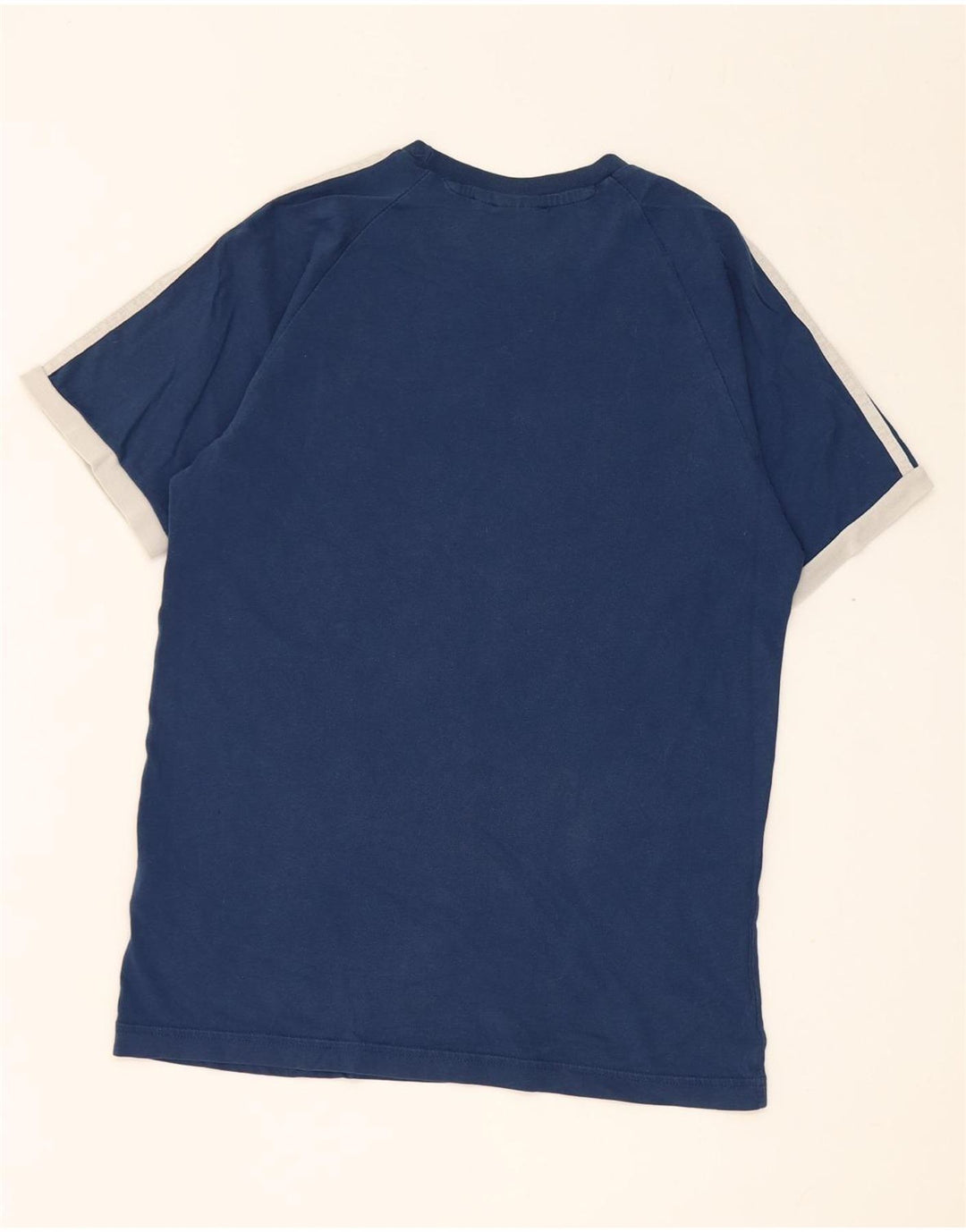T-shirt da uomo Adidas Top Small blu in cotone color block