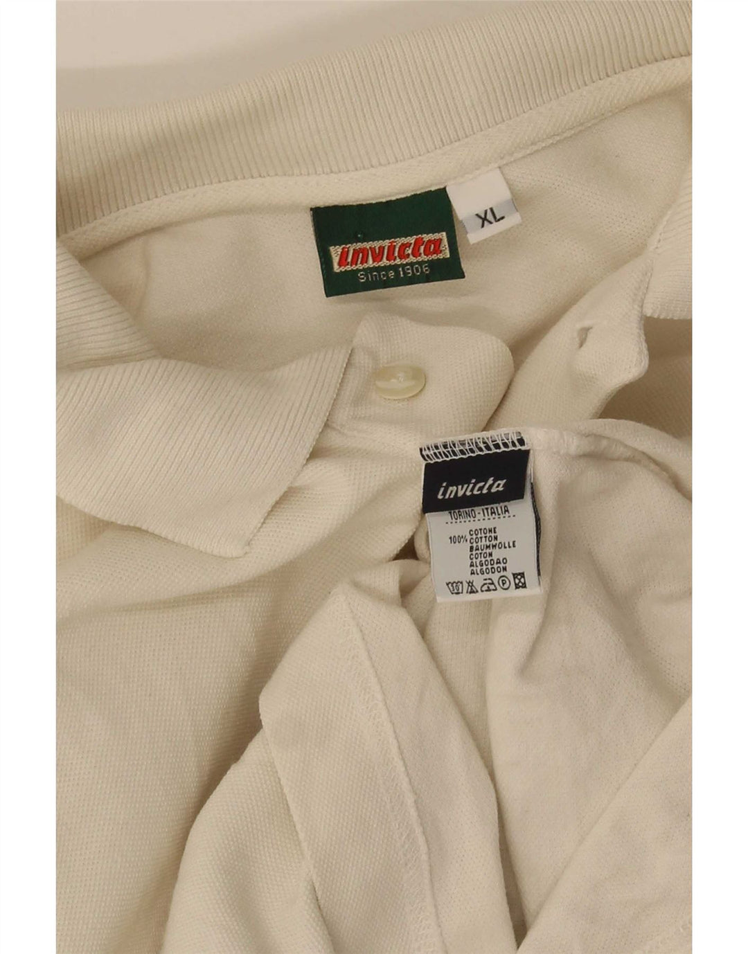 Polo Invicta Uomo XL Cotone Bianco