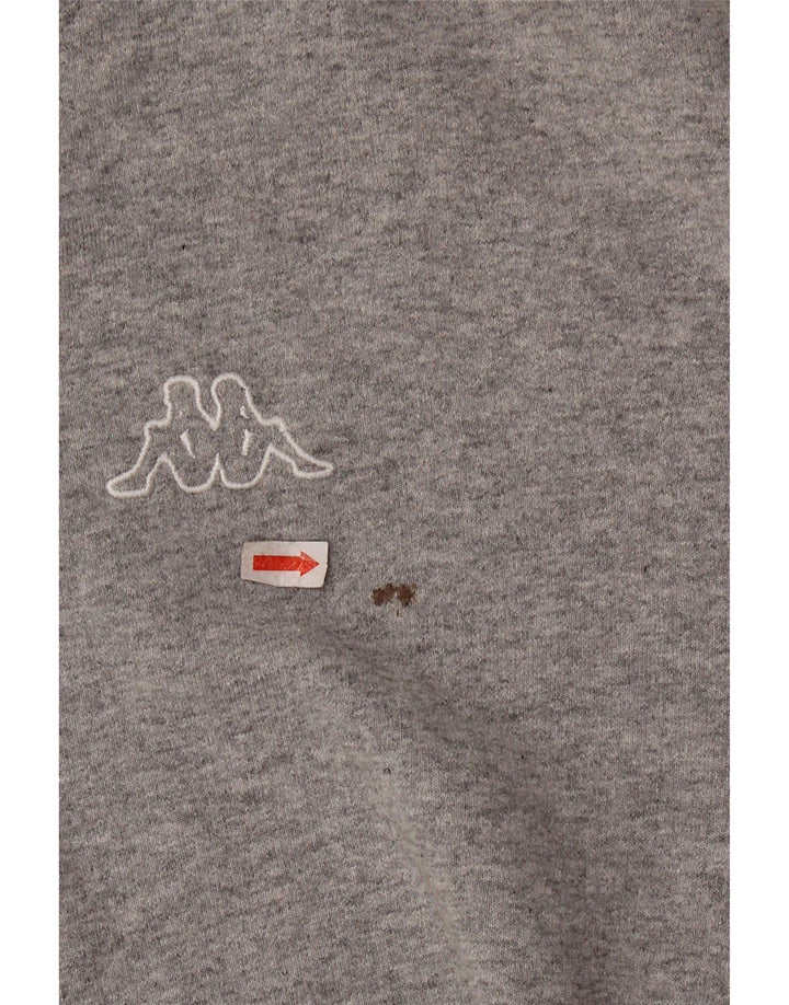 Top corto da donna Kappa a maniche lunghe UK 18 XL Grigio