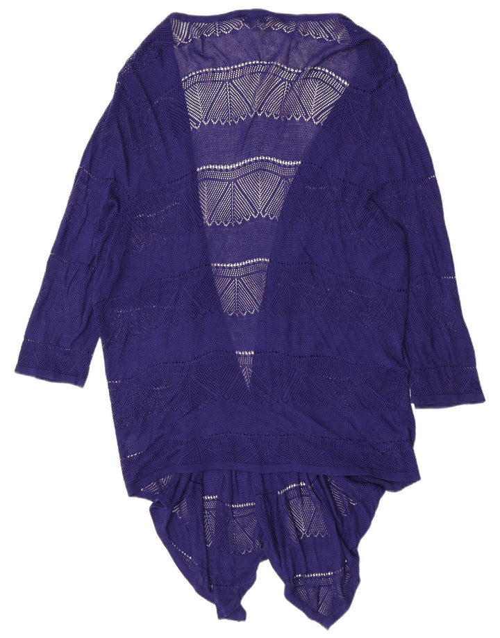 Top cardigan trasparente autografo da donna Marks & Spencer UK 18 XL blu