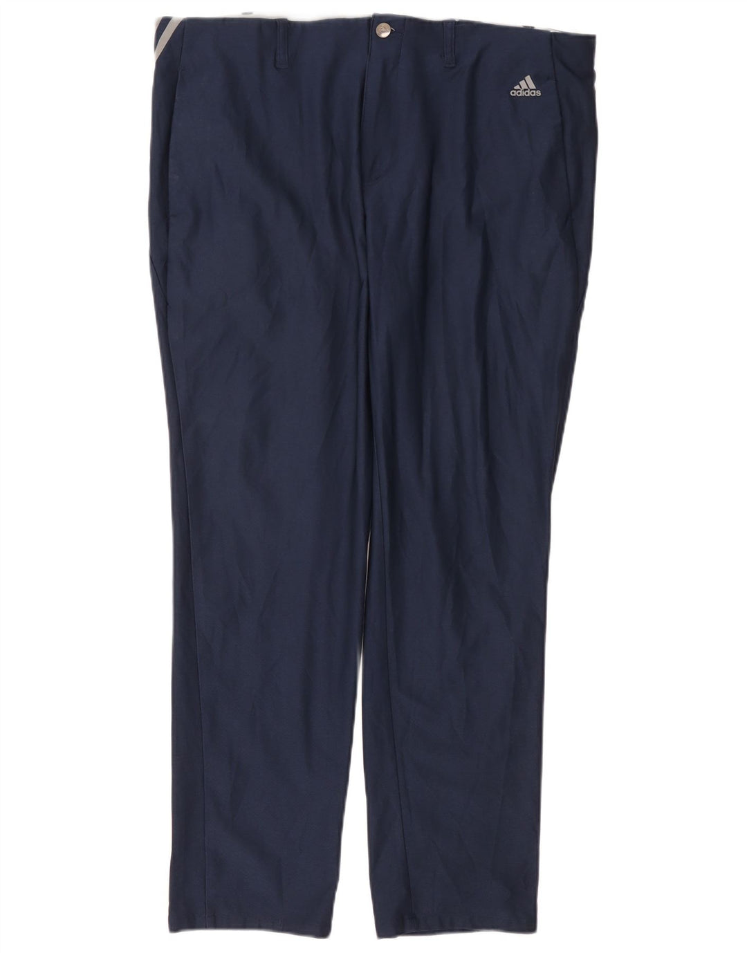 Pantaloni chino dritti da uomo ADIDAS W38 L32 nylon blu navy