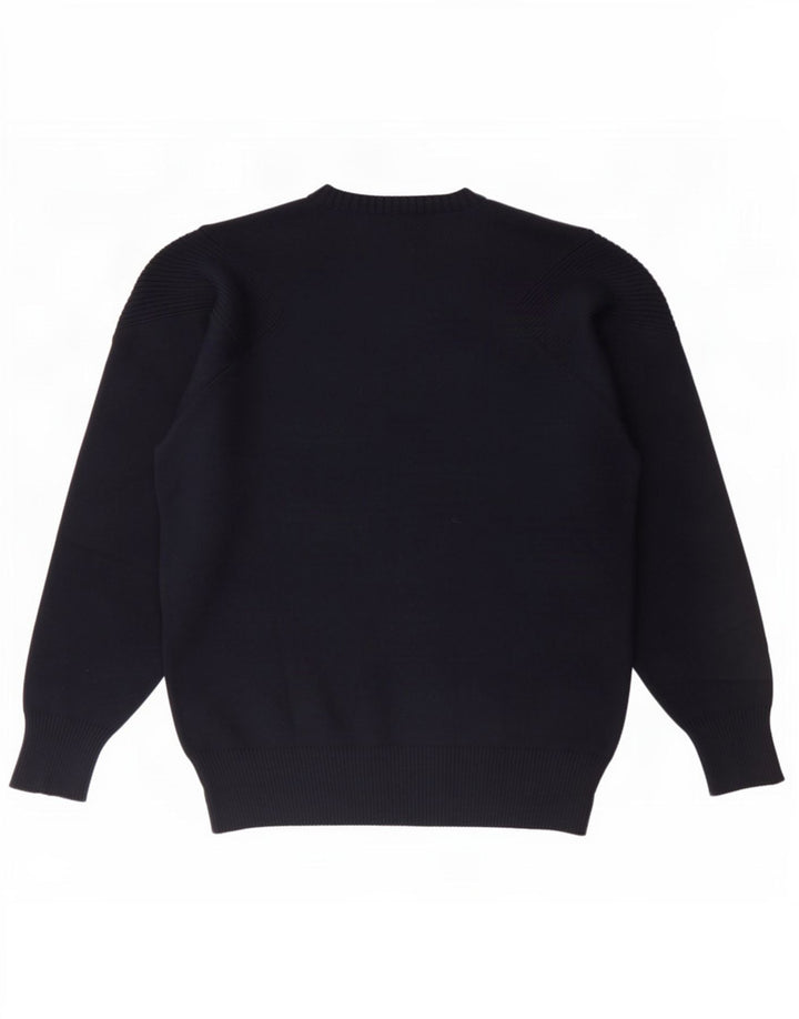 Paul & Shark Maglione girocollo da uomo medio in lana vergine blu navy