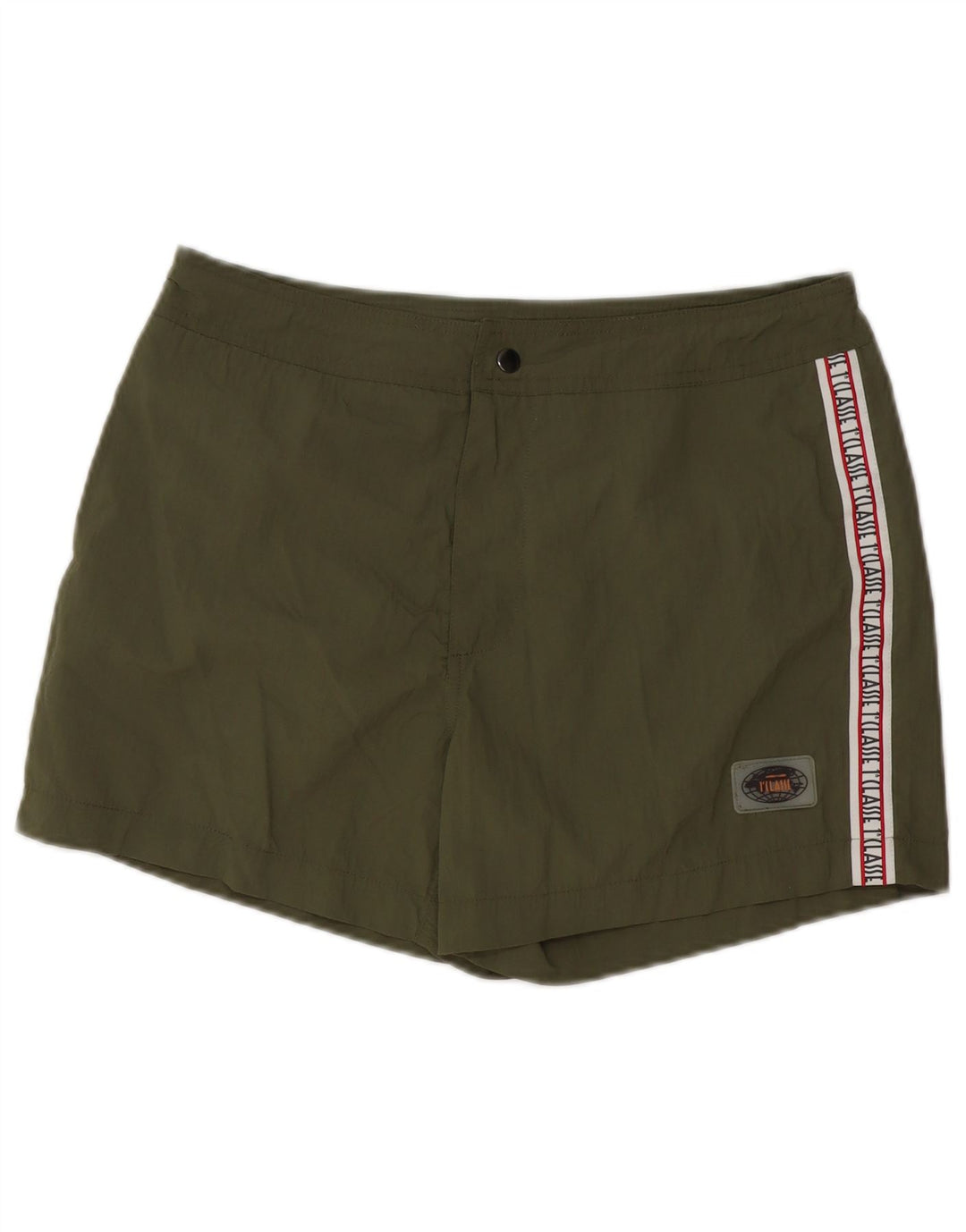 ALVIERO MARTINI Pantaloncini da bagno grafici da uomo Medium Khaki Poliammide