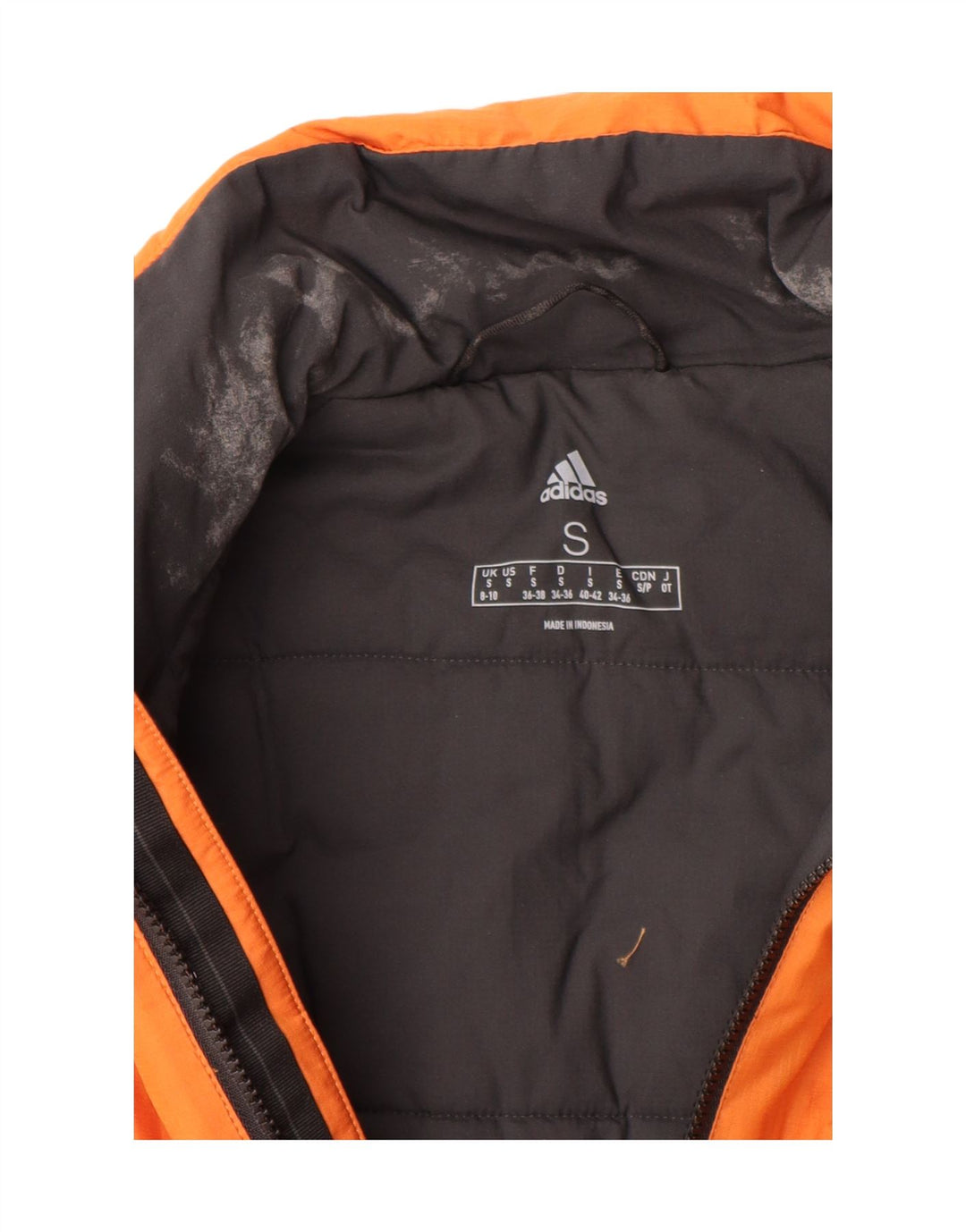 Giacca imbottita da donna Adidas UK 8/10 piccola arancione