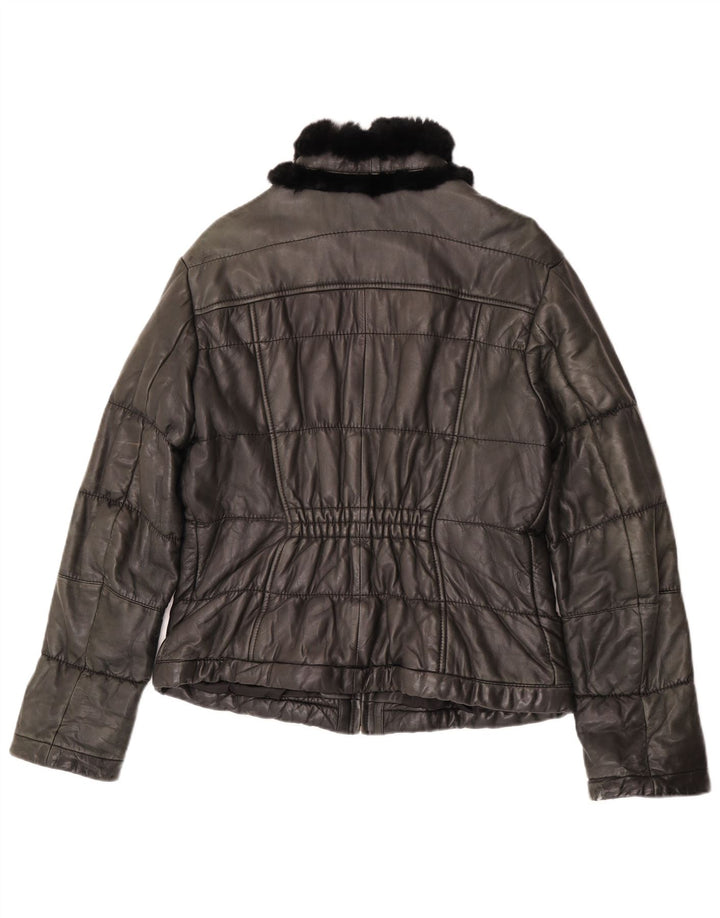 Giacca in pelle da donna Bata and More IT 48 XL Pelle grigia