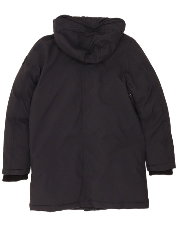 Cappotto imbottito con cappuccio da donna SCHOTT US 12 Large in poliestere nero